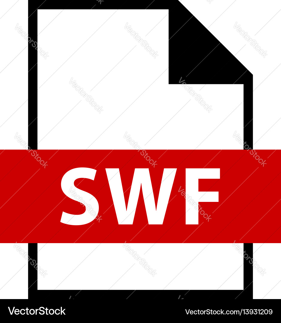 File name extension swf type vector image