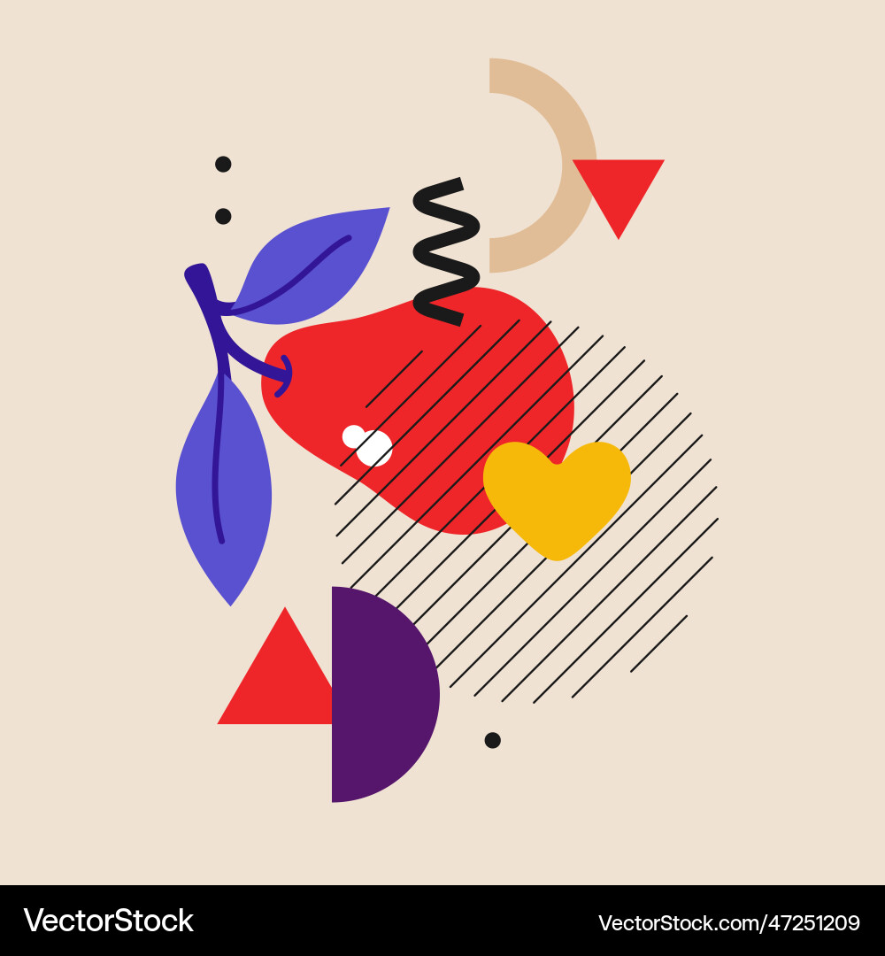 Graphics in a minimalistic style vector image