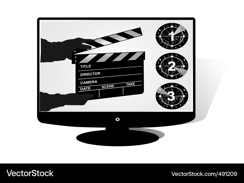 Lcd monitor Vector Image