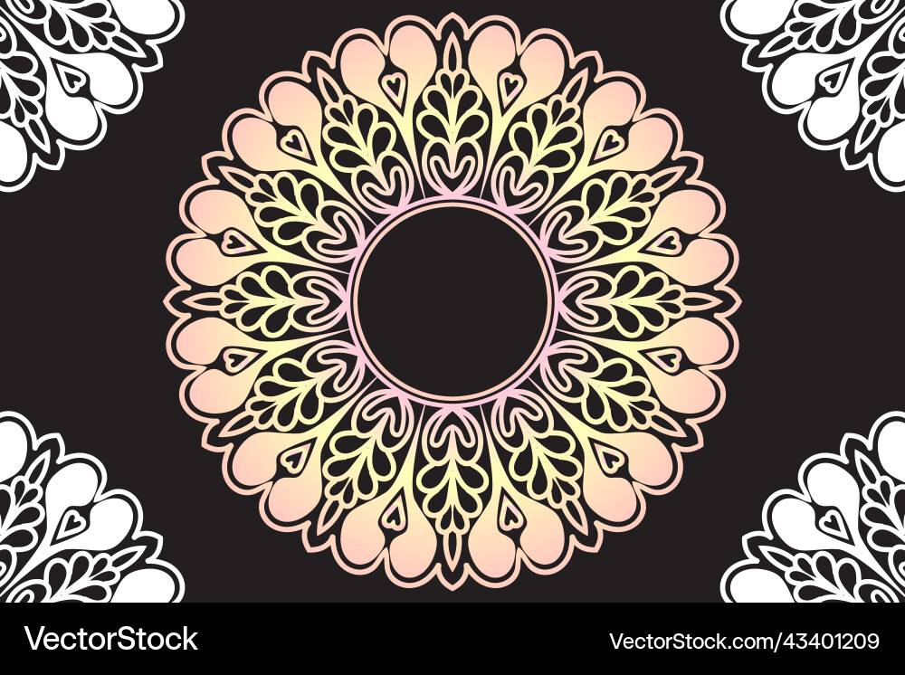 Mandala pattern design background Mandala pattern design background Vector Image