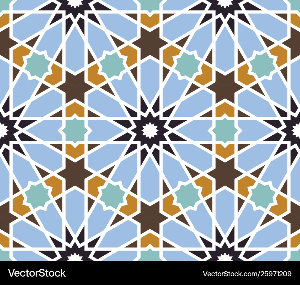 Moroccan islamische Stil geometrische Fliesen Muster Moroccan islamische Stil geometrische Fliesen Muster Vektorbild