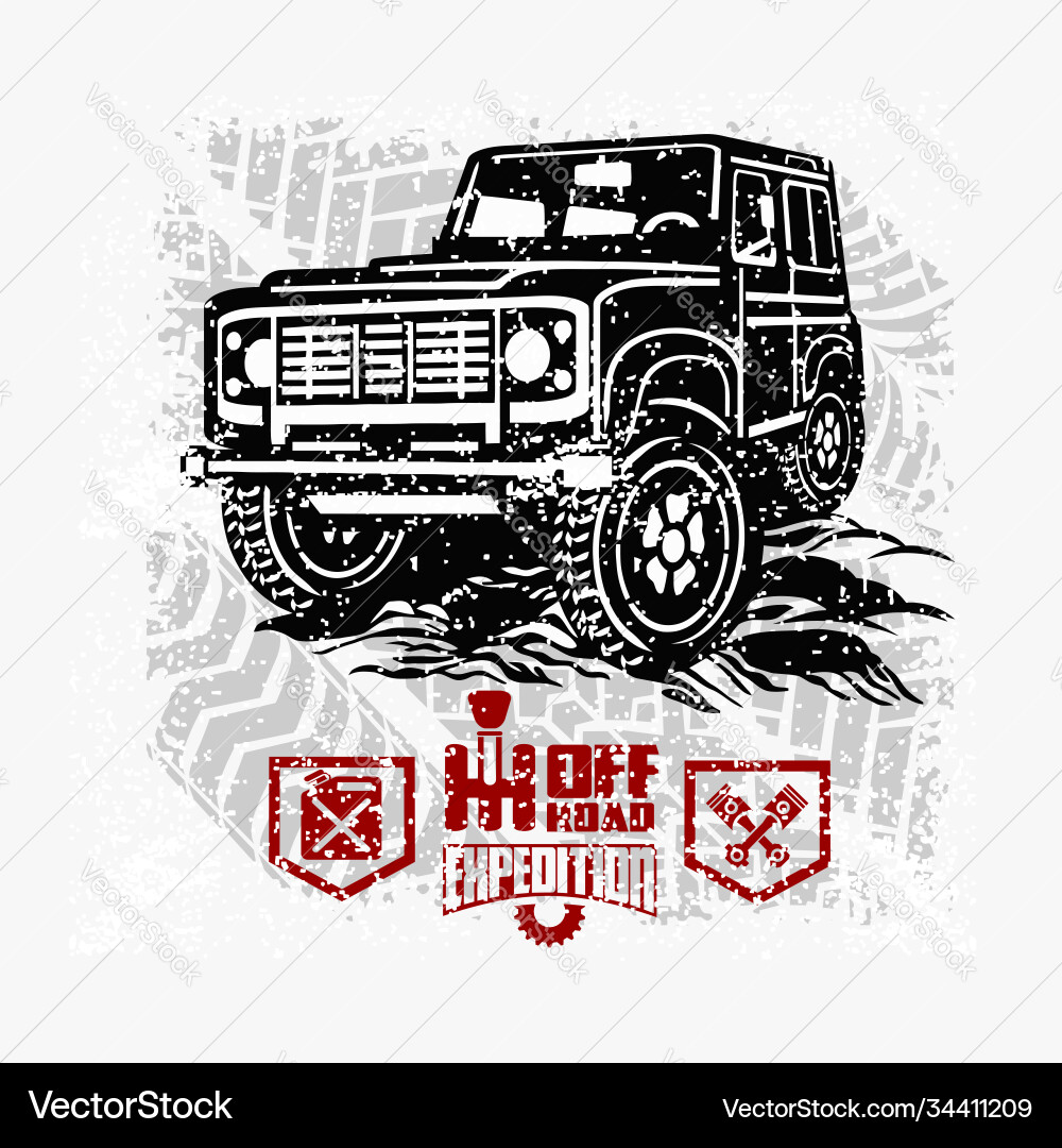 Off road car - Pick-up LKW 4x4 suv Off road car - Pick-up LKW 4x4 suv vektorbild