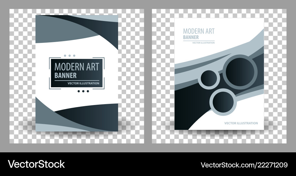 Set of abstract geometric design banner web Vector Image