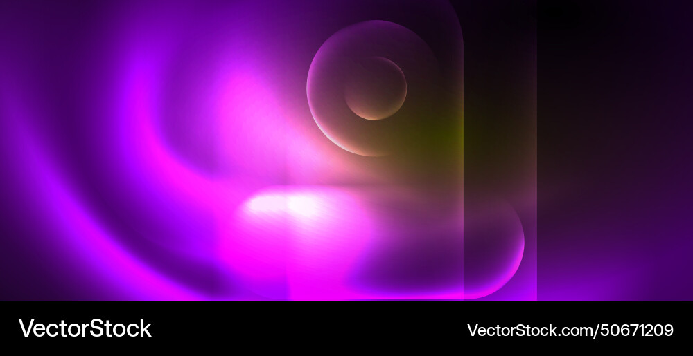 Techno concept with neon circles geometric design Vector Image