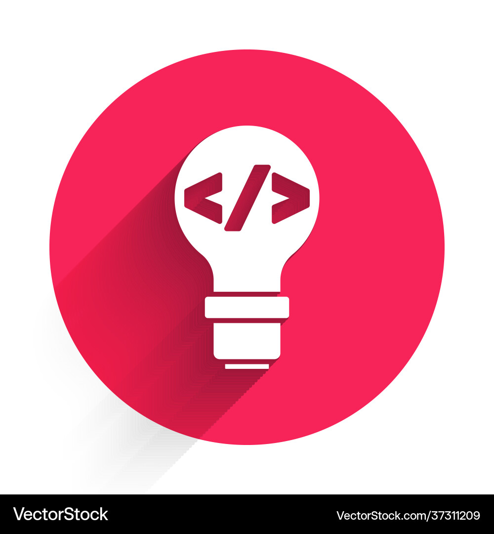White web design and front end development icon White web design and front end development icon vector image