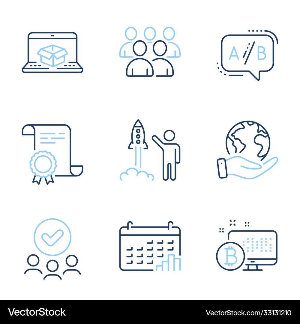 Ab testing online delivery and launch project Ab testing online delivery and launch project vector image