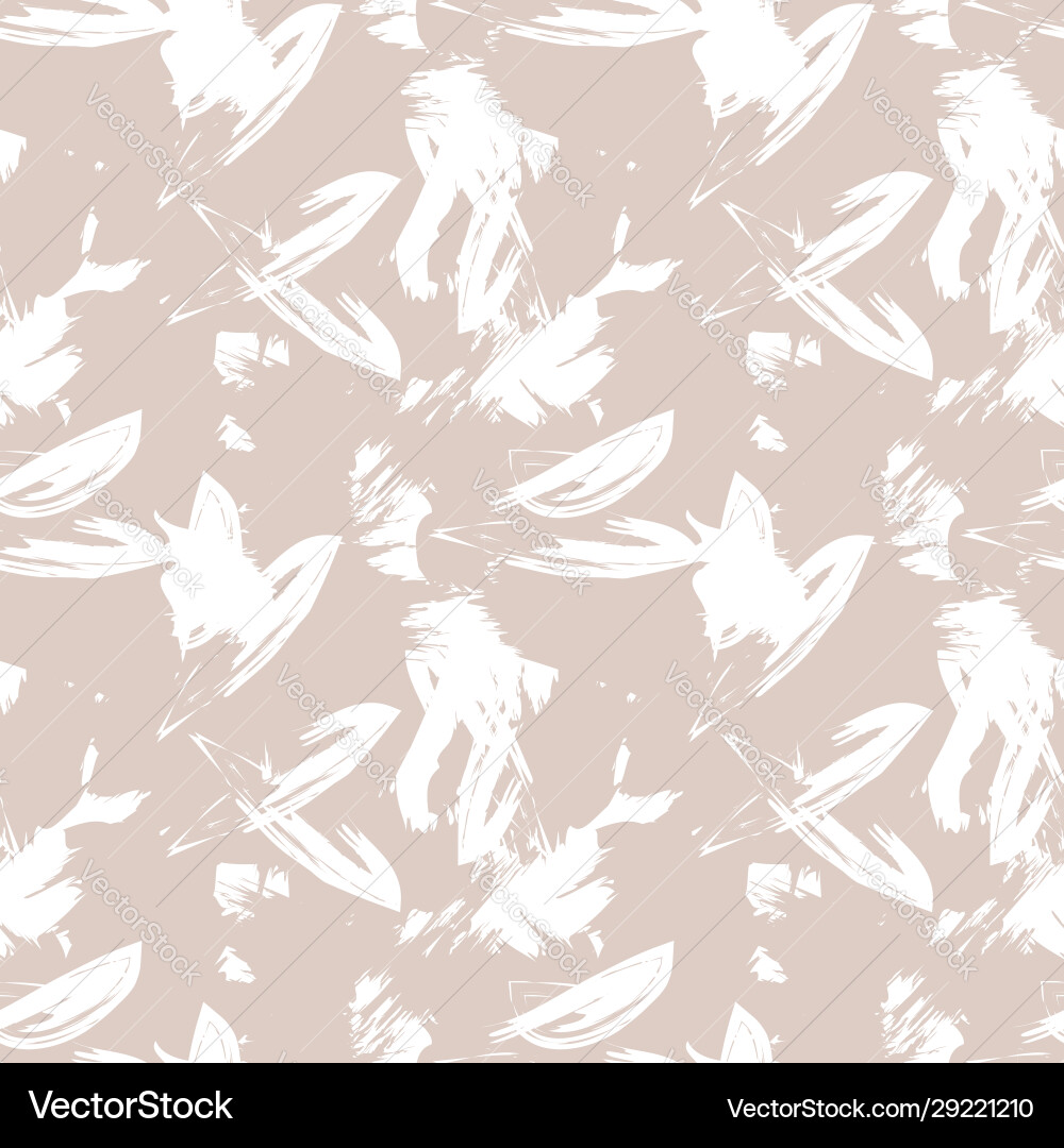Abstract brush strokes seamless pattern Vector Image