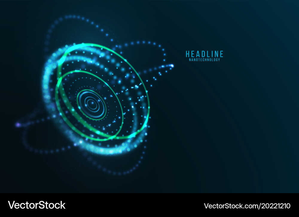 Abstract futuristic object hud element Vector Image