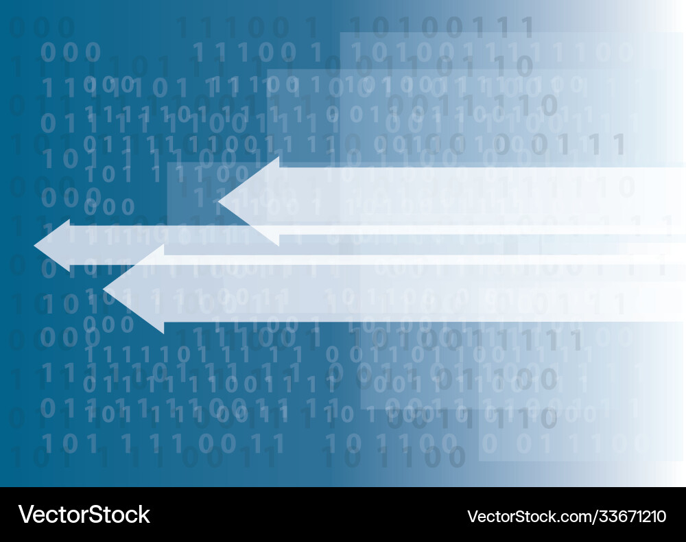 Abstract technology arrow icon and computer code Abstract technology arrow icon and computer code vector image