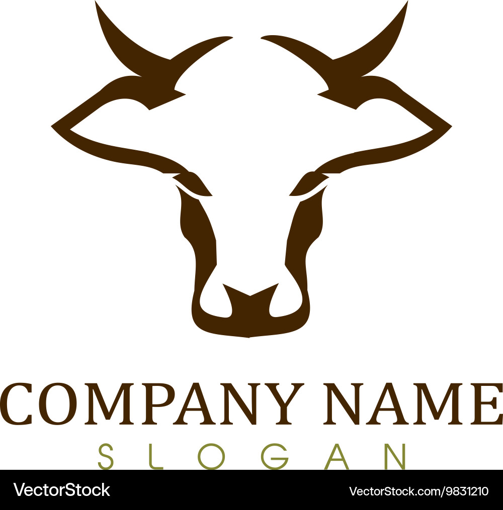 Cow logo Royalty Free Vector Image - VectorStock