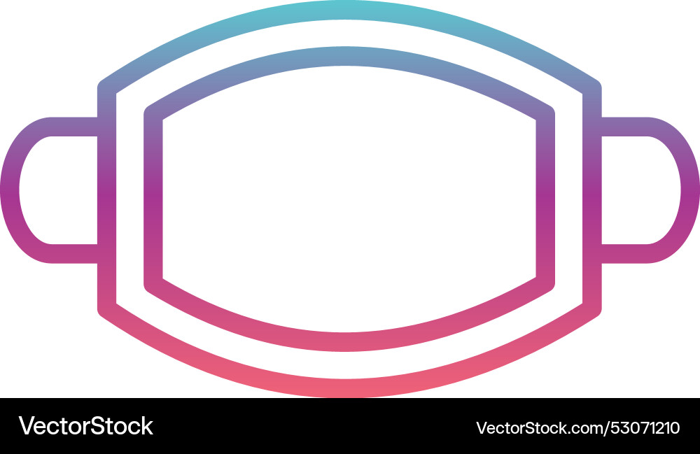 Face mask line gradient design Vector Image