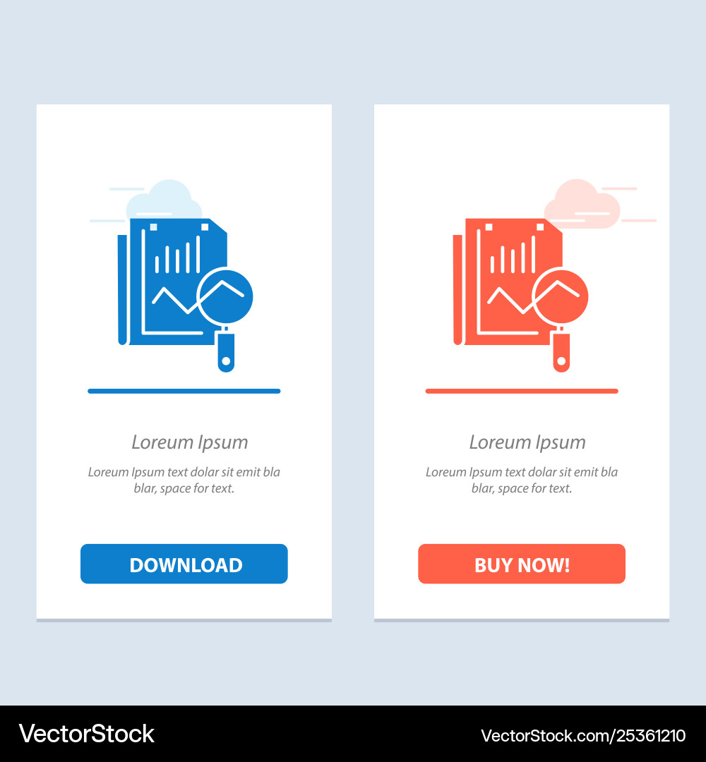 File static search computing blue and red File static search computing blue and red vector image