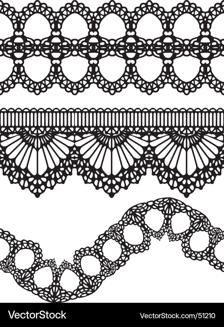 Intricate Lace Pattern Vector Image