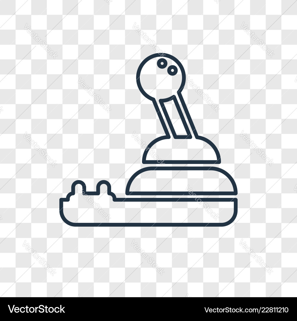 Joystick concept linear icon isolated Joystick concept linear icon isolated vector image