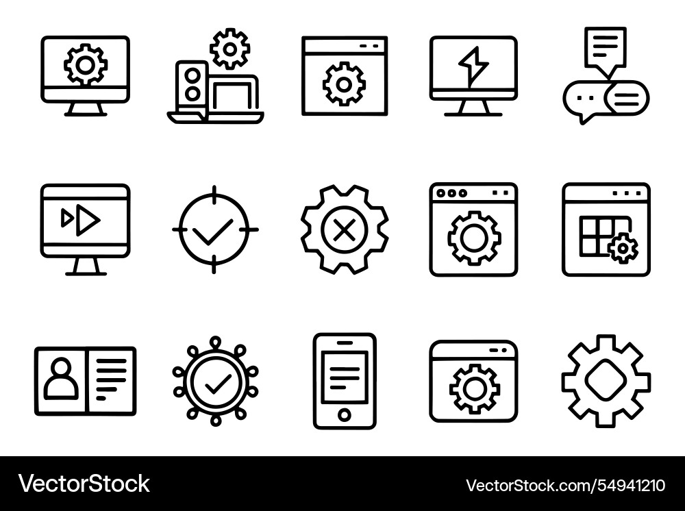 Software development programmer and developer vector image