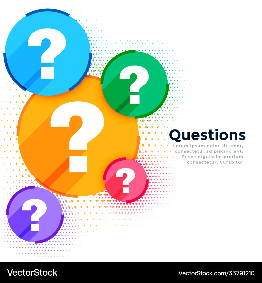 Stylish question mark web help and support vector image
