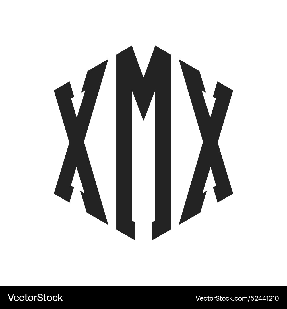 Xmx logo design initial letter monogram Vector Image