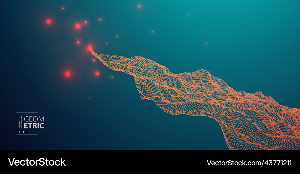 Abstract background with waves 3d surface Abstract background with waves 3d surface Vector Image