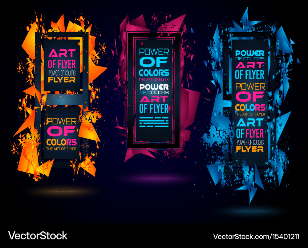 Abstract Geometric Frame Art vector image