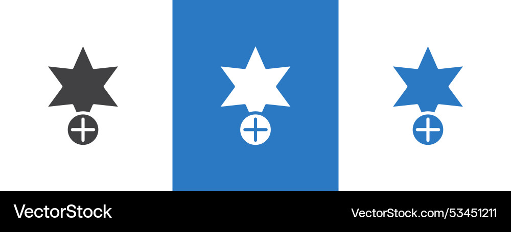 Add to favorite icon thin line vector image