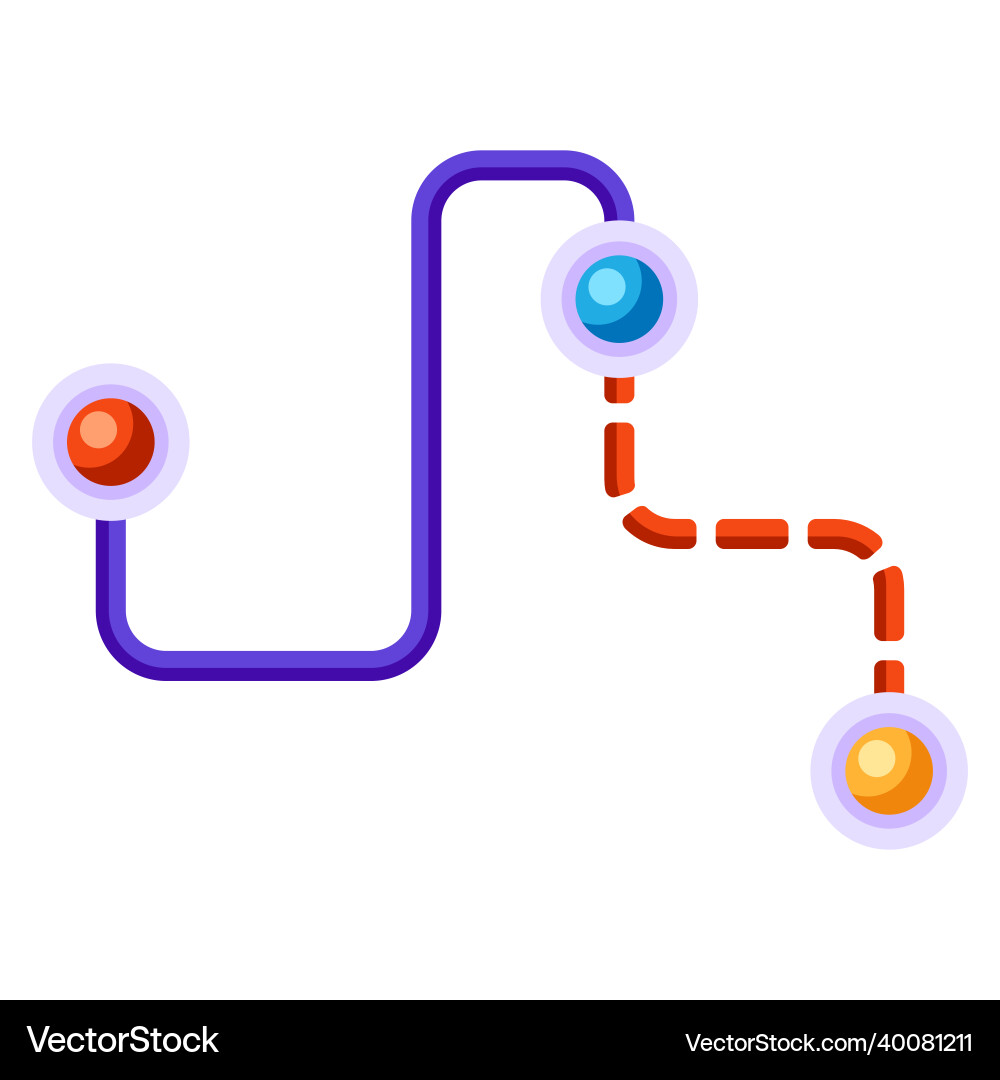 Background design with path between points Background design with path between points vector image