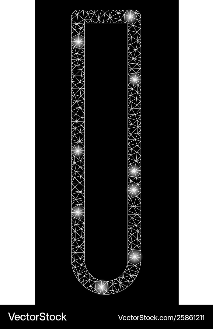 Bright mesh wire frame empty test tube with flash Bright mesh wire frame empty test tube with flash vector image