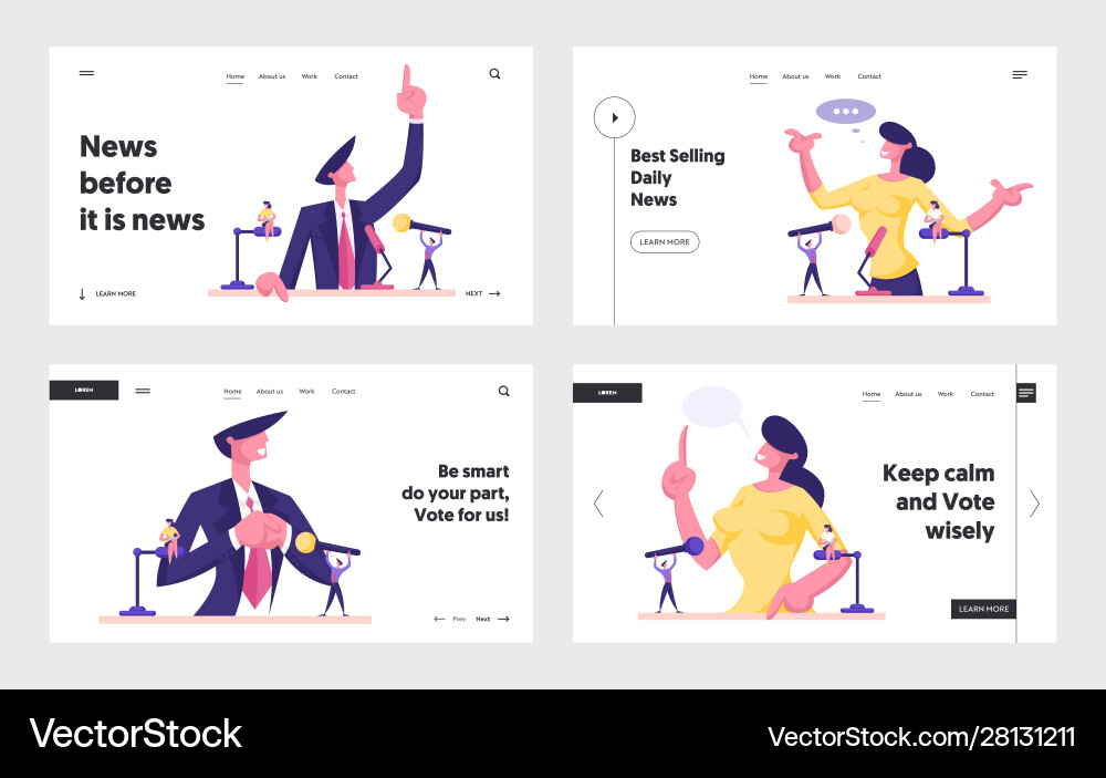 Candidate speech lecture presentation Vector Image