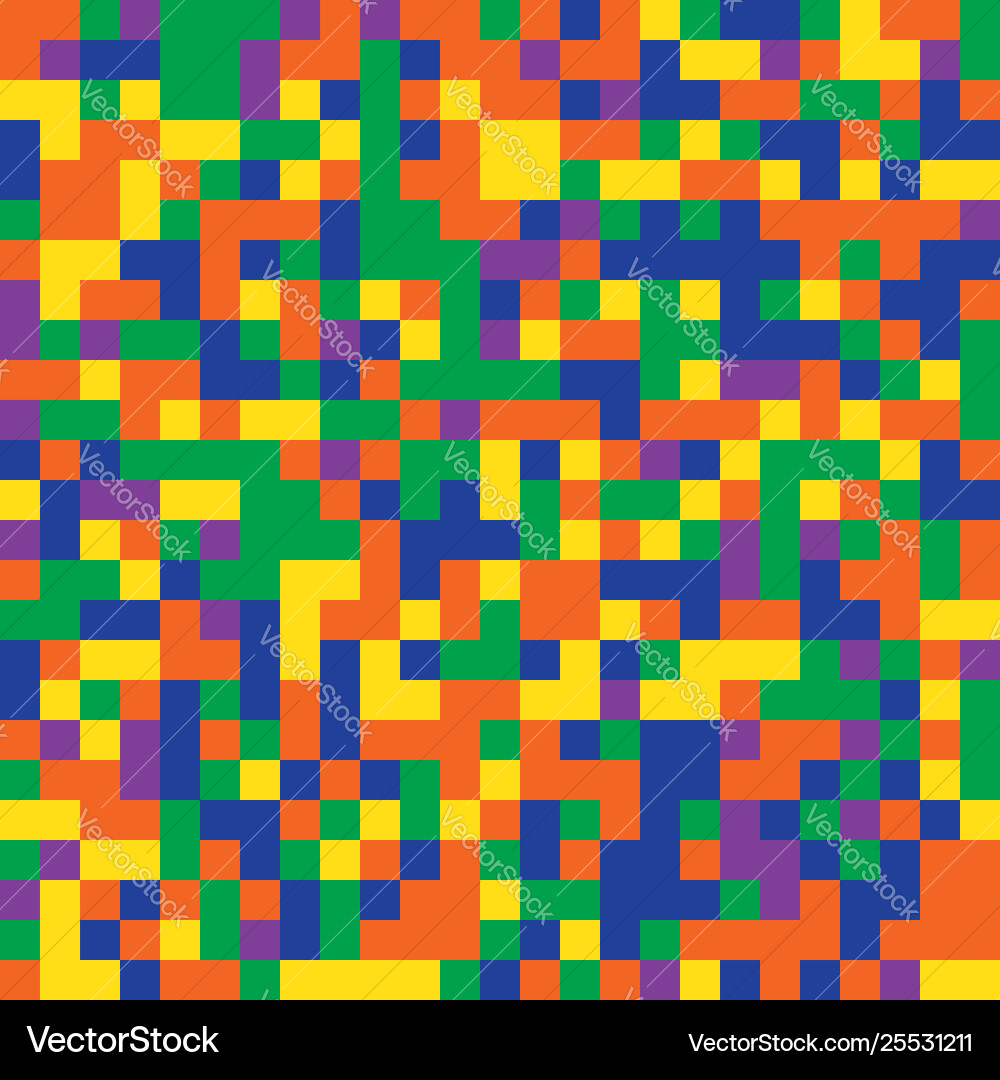 Colored mosaic seamless pattern Vector Image