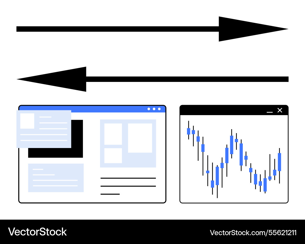 Digital workflow with data transfer between Digital workflow with data transfer between vector image