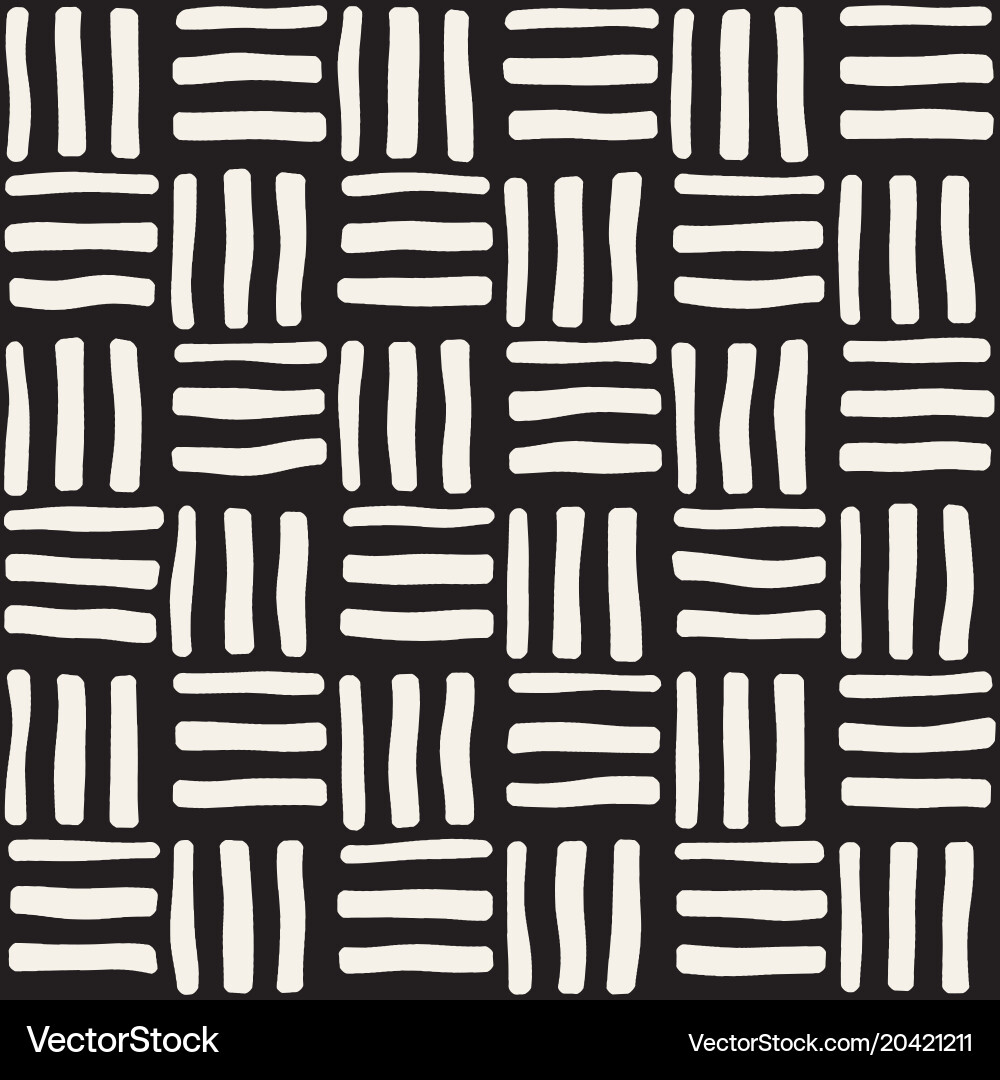 Hand drawn seamless repeating pattern with lines vector image