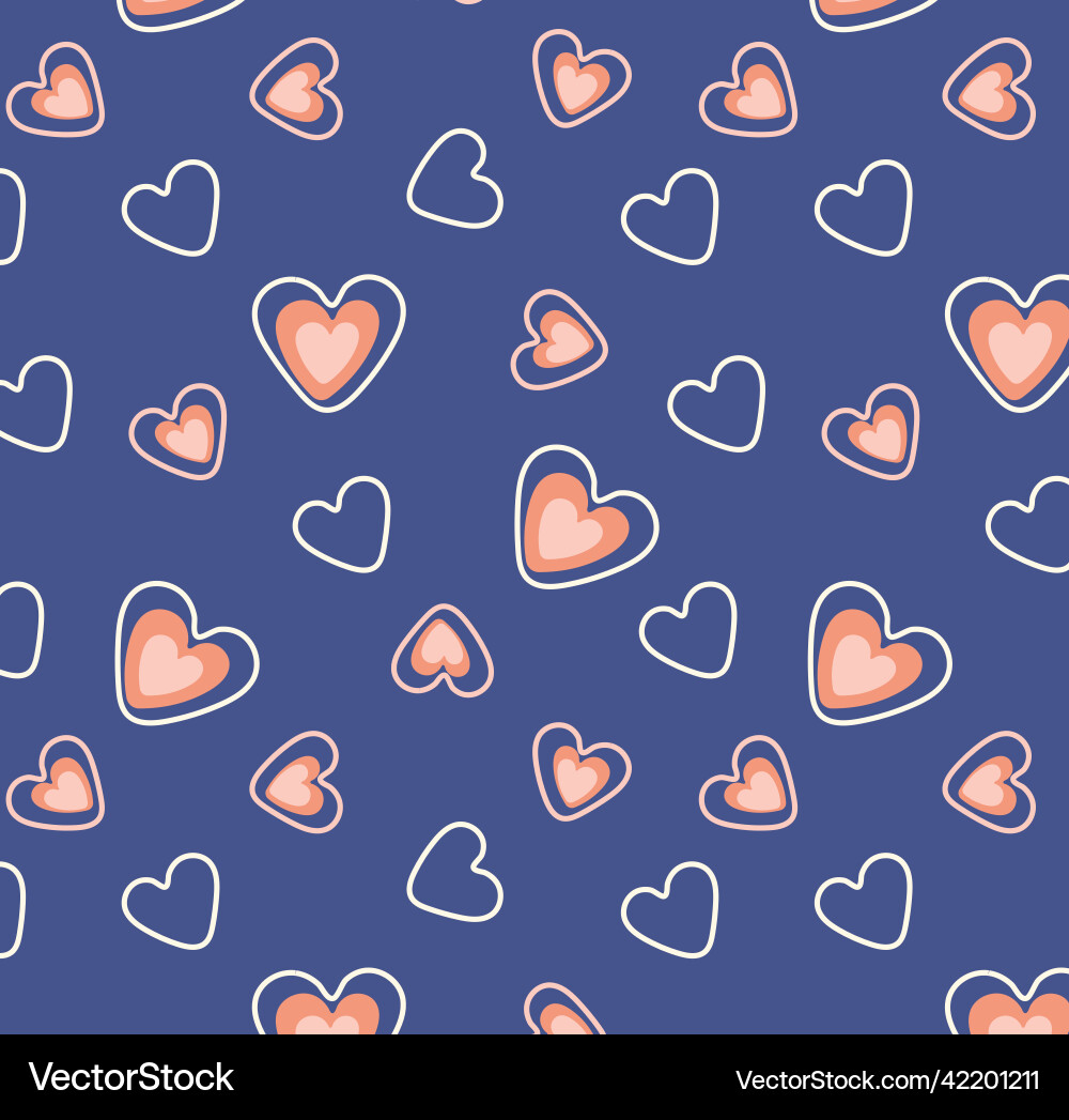 Heart pattern Vector Image