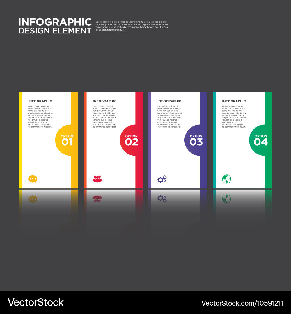 Infographic business report template layout Vector Image