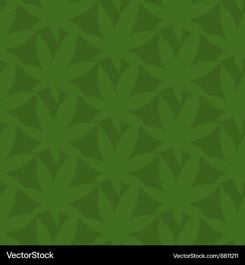 Marijuana Leaf Pattern - Abstract vector image