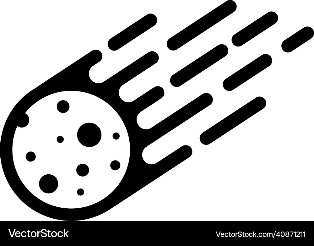 Meteor icon design template isolated vector image