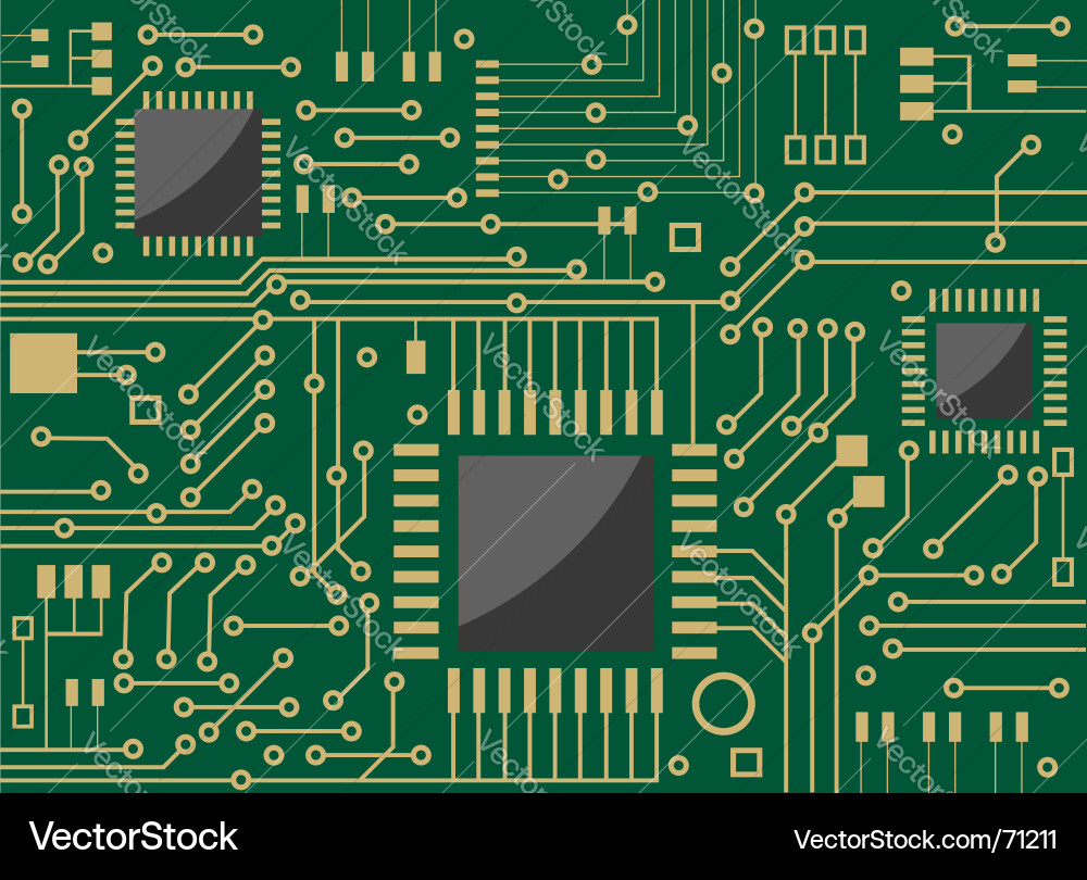 Microcircuit Royalty Free Vector Image - VectorStock