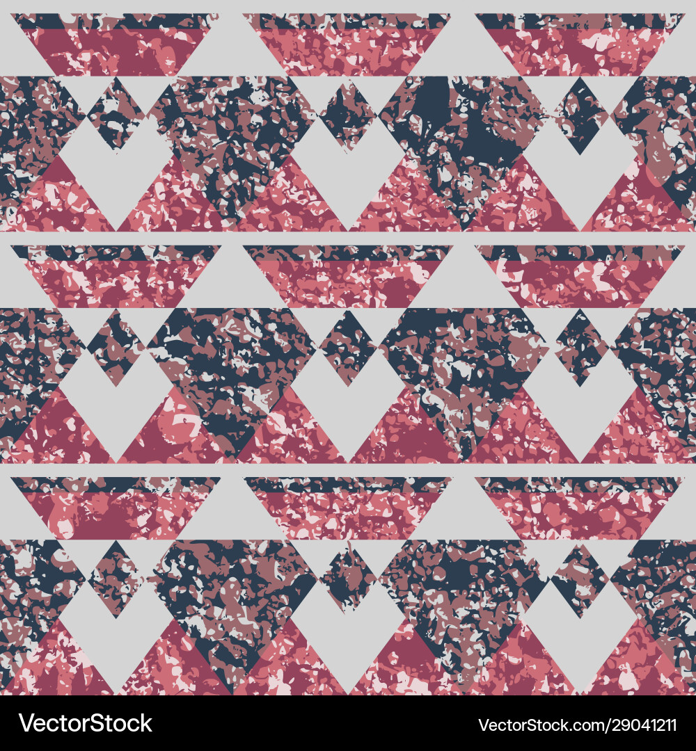 Retro mosaic pattern with stone effect Vector Image