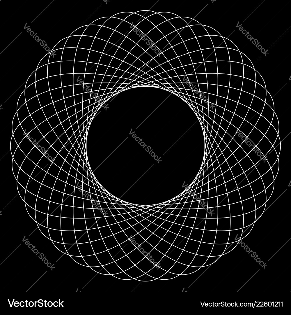 Spirograph-Muster wie rotierende Spiralwirbel Spirograph-Muster wie rotierende Spiralwirbel vektorbild