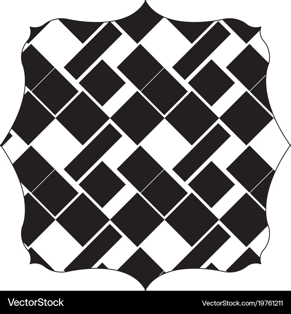 Square with pattern seamless shapes background Vector Image