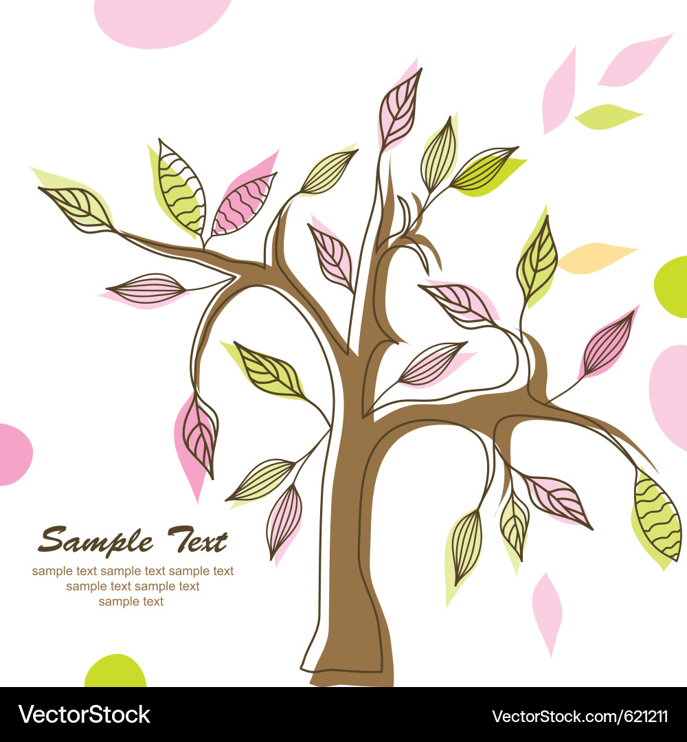 Tree background Vector Image