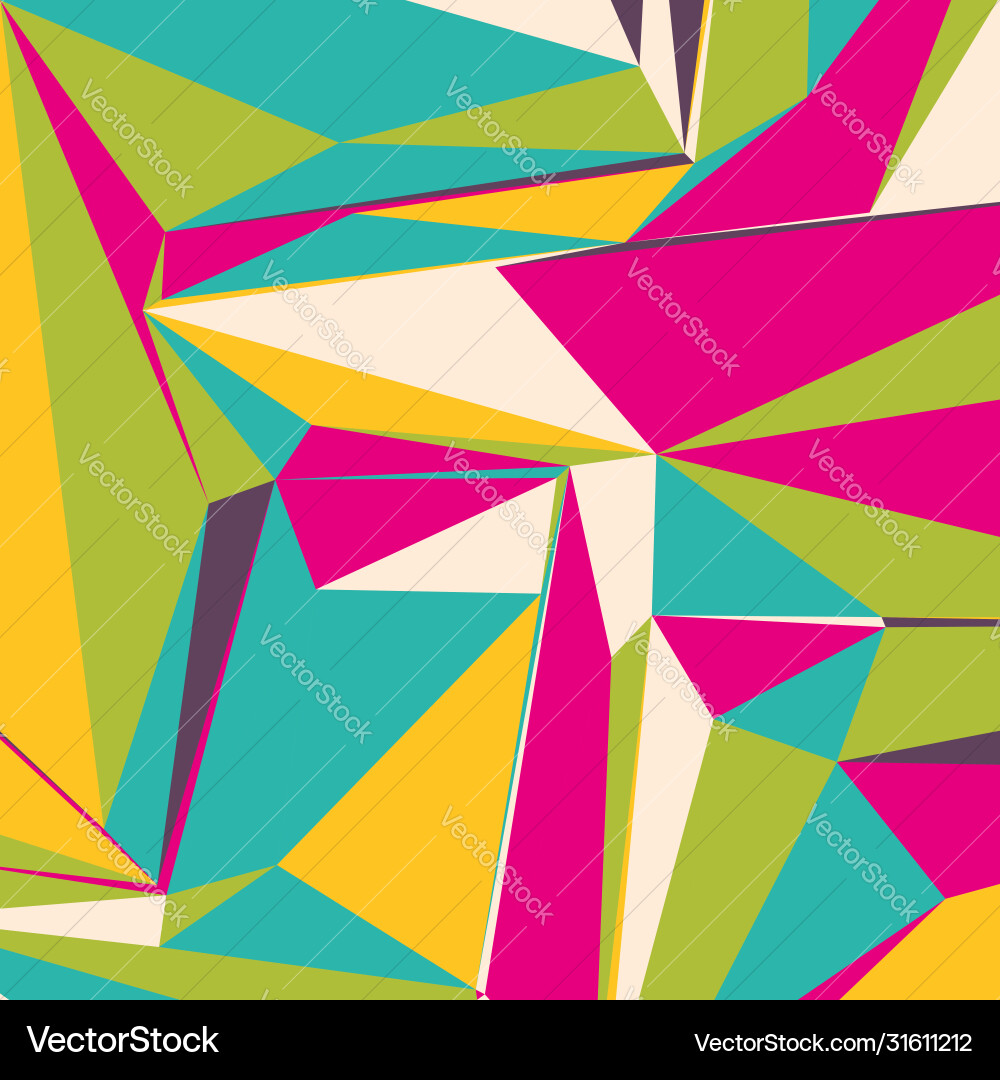 Abstract background with colorful triangles Abstract background with colorful triangles vector image