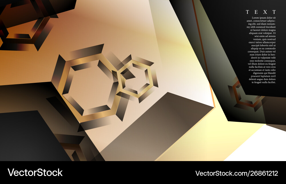 Abstract background with gradient hexagon shapes vector image