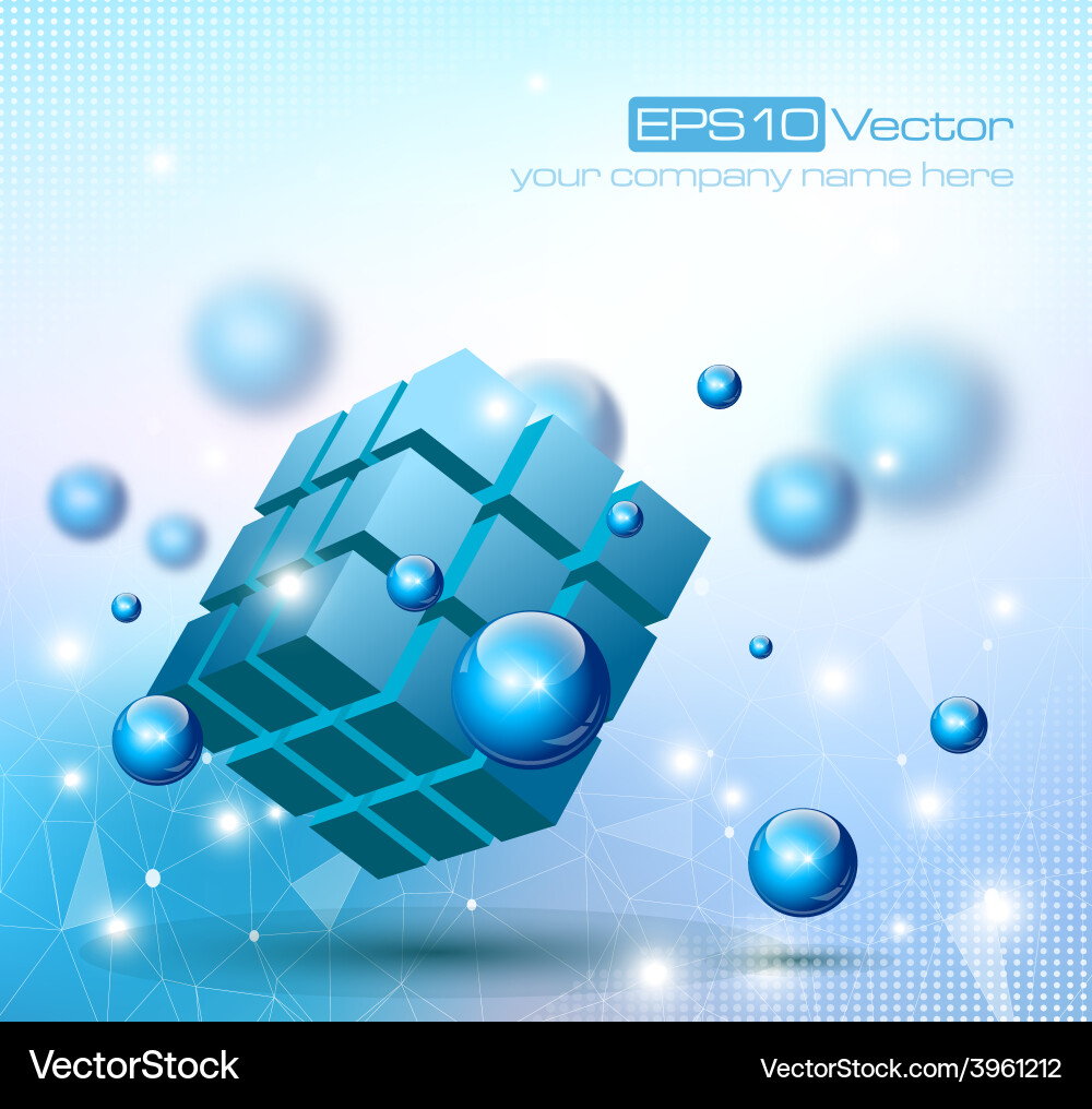 Abstract modern depth of field background vector image