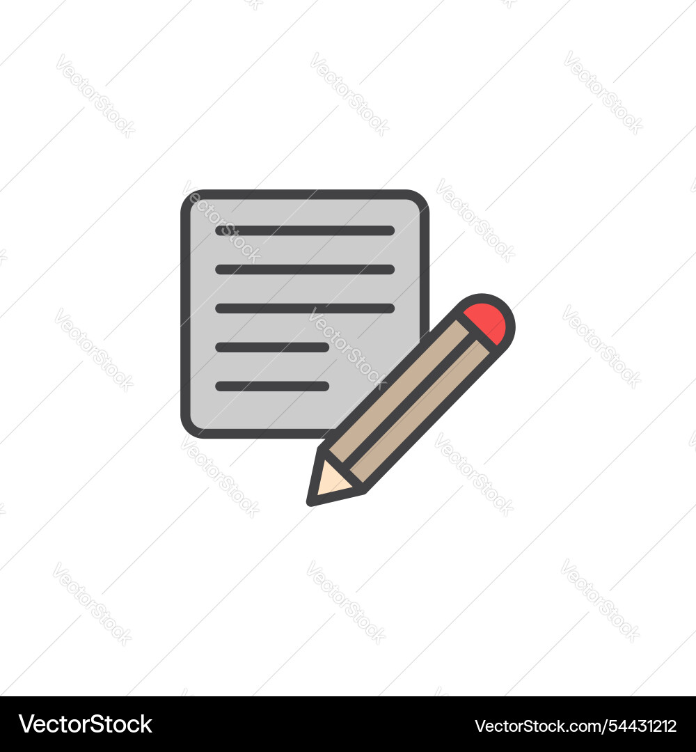 Edit button icon in colored version Edit button icon in colored version vector image