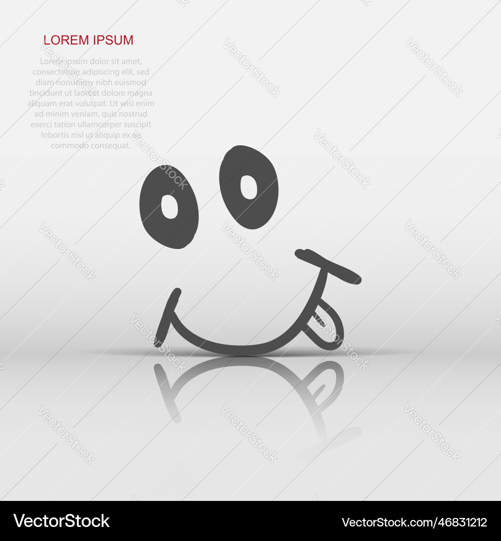 Einfaches Lächeln mit Zunge Icon Hand gezeichnet Gesicht Einfaches Lächeln mit Zunge Icon Hand gezeichnet Gesicht vektorbild