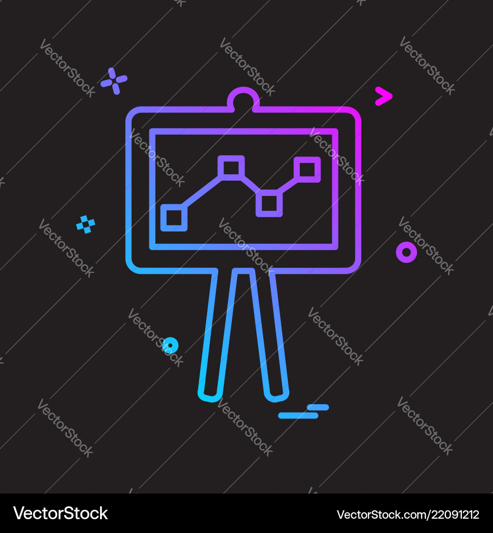 Graph icon design Vector Image
