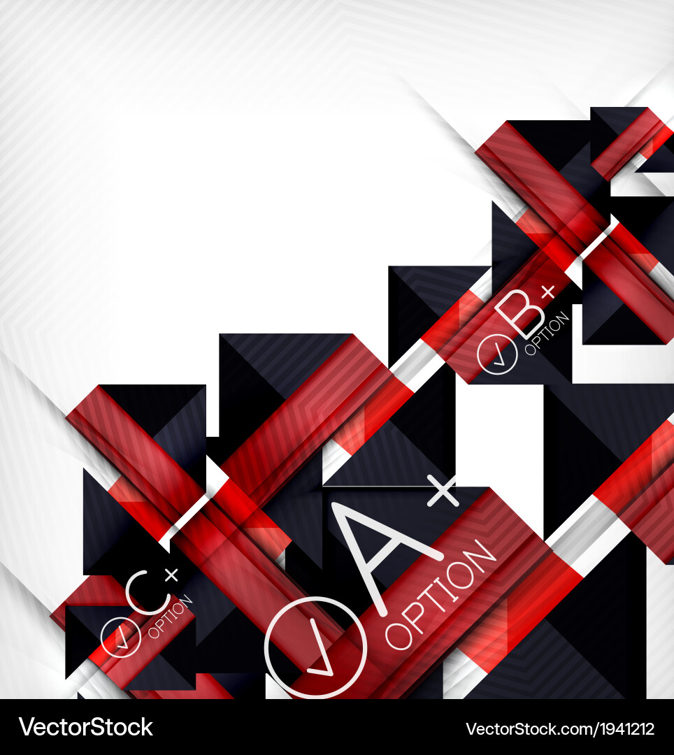 Infographic geometrical shape abstract background vector image