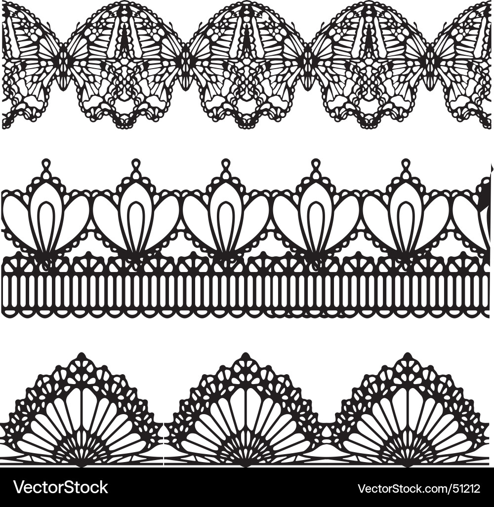 Intricate Lace Pattern Vector Image