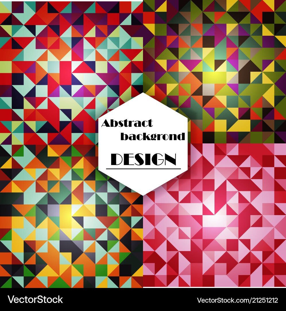 Satz von abstraktem Dreieck Muster Hintergrund Satz von abstraktem Dreieck Muster Hintergrund vektorbild
