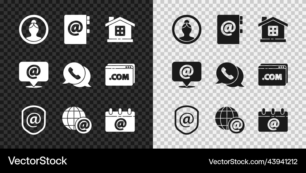 Set create account screen address book house Set create account screen address book house vector image