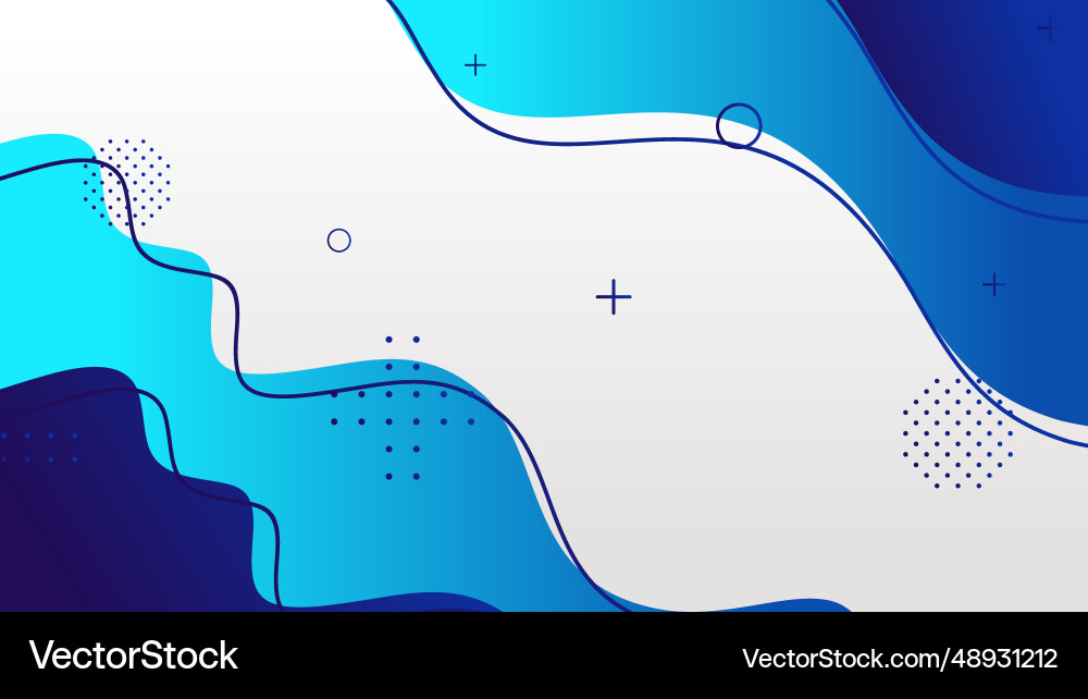 White and blue gradient dynamic fluid shapes White and blue gradient dynamic fluid shapes vector image
